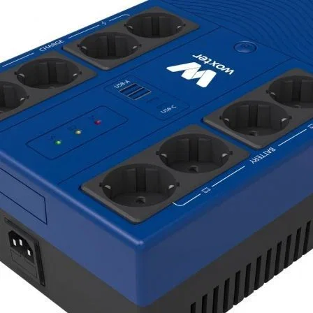 Woxter SAI Línea Interactiva UPS 800 VA/480W/ 8 Salidas/ Formato Torre